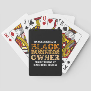 Stilvolle BLACK BUSINESS OWNER Black Owned Spielkarten