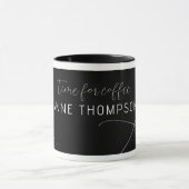 Stilvolle Black Coffee Tasse Personalisiert mit Na (Zentrum)