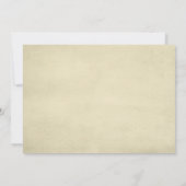 Stilvolle Black Damask Hochzeit Save the Date (Rückseite)