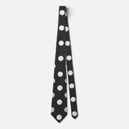 Stilvolle Black Dot Neck Krawatte