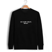 Stilvolle Black Eat Sleep Erstellen Wiederholung S Sweatshirt