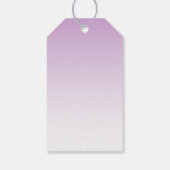 Stilvolle Black Eyelashes und Lila Glitzer Vielen  Geschenkanhänger (Rückseite)