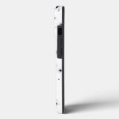 Stilvolle Black Glitzer Tropfen Monogram Case-Mate iPhone Hülle (Rückseite / Links)