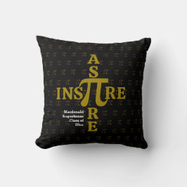 Stilvolle Black Gold ASPIRE INSPIRIER Pi Math Grad Kissen