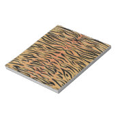 Stilvolle Black Gold Tiger Animal Print Notizblock (Rotiert)