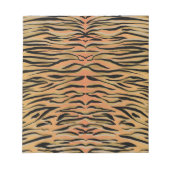 Stilvolle Black Gold Tiger Animal Print Notizblock (Vorderseite)