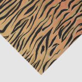 Stilvolle Black Gold Tiger Animal Print Seidenpapier (Ausschnitt)