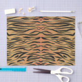 Stilvolle Black Gold Tiger Animal Print Seidenpapier (Handwerk)
