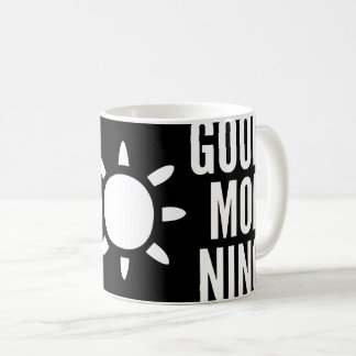 Stilvolle Black Good Morning Sun Tee Tasse