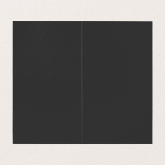 Stilvolle Black Gray Classical Script Business Car Visitenkarten (Innenseite Aufgefaltet)