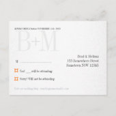 Stilvolle Black Gray Silver UAWG Postcard Einladungspostkarte (Rückseite)