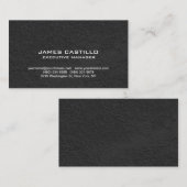 Stilvolle Black Gray Wall Moderne Beruflich Visitenkarte (Vorne/Hinten)