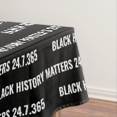 Stilvolle BLACK HISTORY MATTERS BHM Tischdecke (Beispiel)