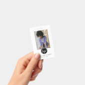 Stilvolle Black ID Card Modernes Minimalistisches  Ausweis (Handheld)