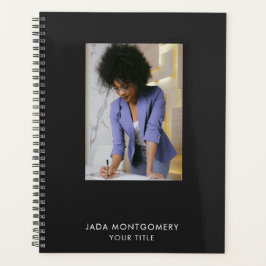 Stilvolle Black ID Card Modernes Minimalistisches  Planer