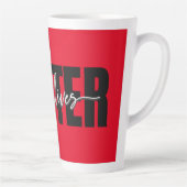 Stilvolle Black Lives Matter Typografie Milchtasse (Rechts)