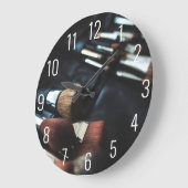 Stilvolle Black Makeup Artist Große Wanduhr (Winkel)