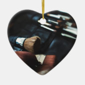 Stilvolle Black Makeup Artist Keramikornament (Vorne)