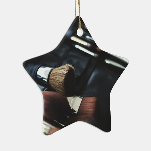 Stilvolle Black Makeup Artist Keramikornament (Rechts)