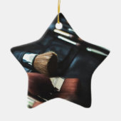 Stilvolle Black Makeup Artist Keramikornament (Vorne)