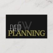 Stilvolle Black Olive Green Monogram und Foto Visitenkarte (Vorderseite)