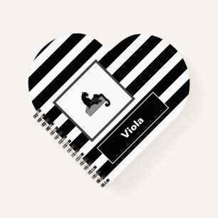 Stilvolle Black Panther Cat White Moderne Notizblock