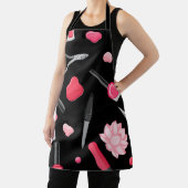 Stilvolle Black & Pink Nail Polnische Flasche Mani Schürze (InSitu)