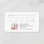 Stilvolle Black & Pink Schönheit Ästhetik Loyalitä Visitenkarte (Rückseite)