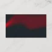 Stilvolle Black Red Waves Moderne Berufliche Visitenkarte (Rückseite)