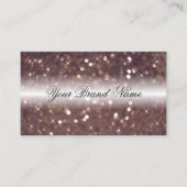 Stilvolle Black Rose Gold Sparkling Glitzer Luxus Visitenkarte (Vorderseite)