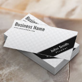 Stilvolle Black Stripe Klempner Business Card Visitenkarte
