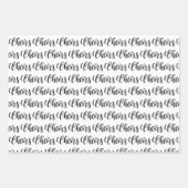 Stilvolle Black & White Bridal/Polterabend Geschenkpapier Set (Vorderseite 3)