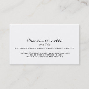 Stilvolle Black & White Trendy Business Card Visitenkarte