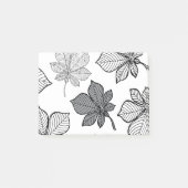 Stilvolle Blätter 2 Post-it Klebezettel (Vorderseite)