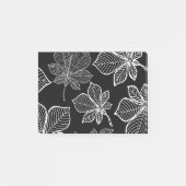 Stilvolle Blätter 3 Post-it Klebezettel (Vorderseite)