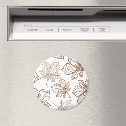 Stilvolle Blätter 4 Magnet (In Situ (Geschirrspüler))