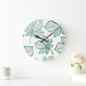 Stilvolle Blätter 5 Große Wanduhr (Zuhause)