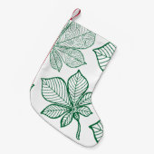 Stilvolle Blätter 5 Kleiner Weihnachtsstrumpf (Vorderansicht (hängend))