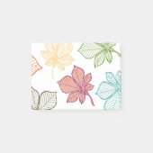 Stilvolle Blätter 8 Post-it Klebezettel (Vorderseite)