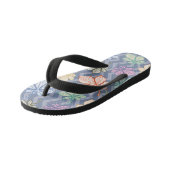 Stilvolle Blätter Kinderbadesandalen (Schrägansicht)