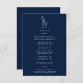 Stilvolle blaue Hochzeitsdetails (Vorne/Hinten)