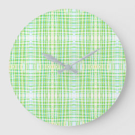 Stilvolle, blaue und grüne Karierte Uhr