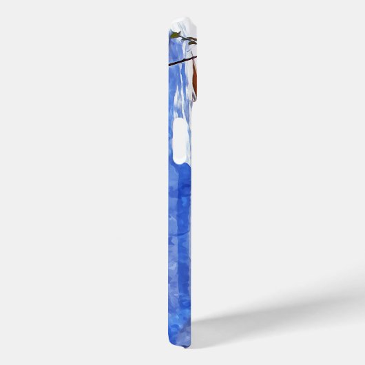 Stilvolle Blaue Weiße Mykonos Griechenland Wasserf Case-Mate iPhone Hülle (Rückseite / Rechts)