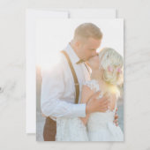 Stilvolle Blaugrauvögel bei einer Branchenszension Einladung (Rückseite)