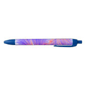Stilvolle Blue Abstrakt Feathers Kugelschreiber (Unterseite)