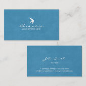 Stilvolle Blue Flying Swallow Business Cards Visitenkarte (Vorne/Hinten)