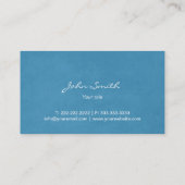 Stilvolle Blue Flying Swallow Business Cards Visitenkarte (Rückseite)