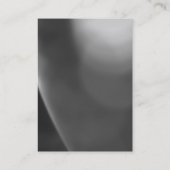 Stilvolle Blue Gray Muster Monogram Business Card Visitenkarte (Rückseite)