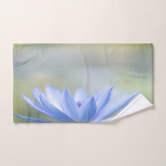 Stilvolle Blue Lotus Blume Landschaft, Zen Badhandtuch Set (Handtuch)