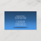 Stilvolle Blue Room Beautician Business Card Visitenkarte (Rückseite)